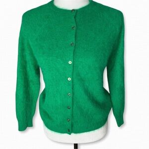 Retro 1940’s Kelly Green Cropped Cardigan Size S
